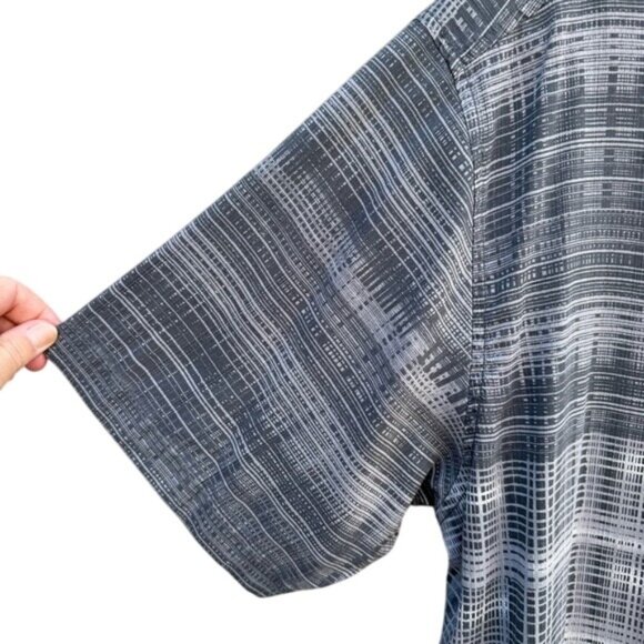 Tommy Bahama Mens Gray Plaid Short-Sleeve Shirt XL Button-Up Collared Casual - Picture 5 of 9